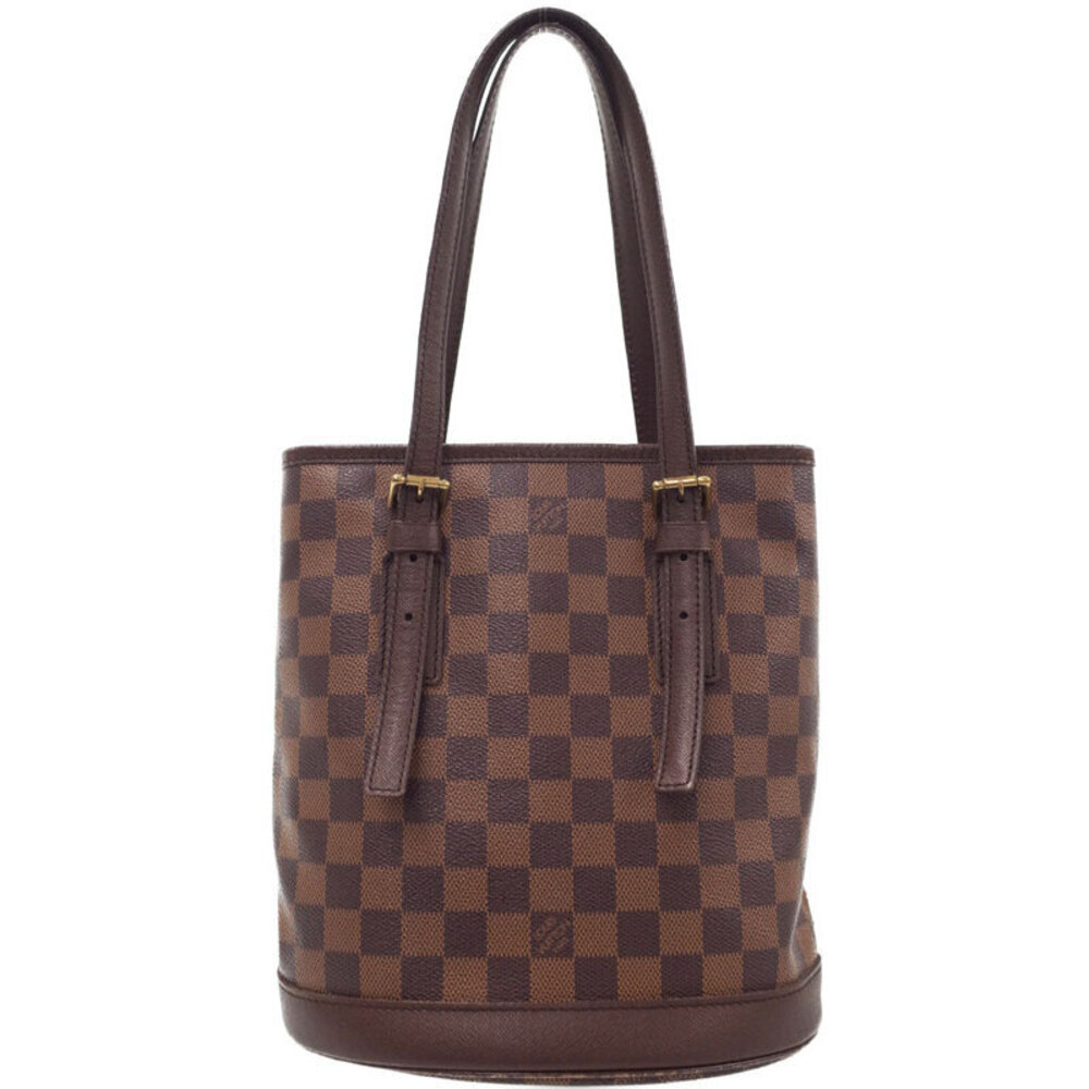 Louis Vuitton Bag Damier Marais Brown Ebene Pouch Bucket